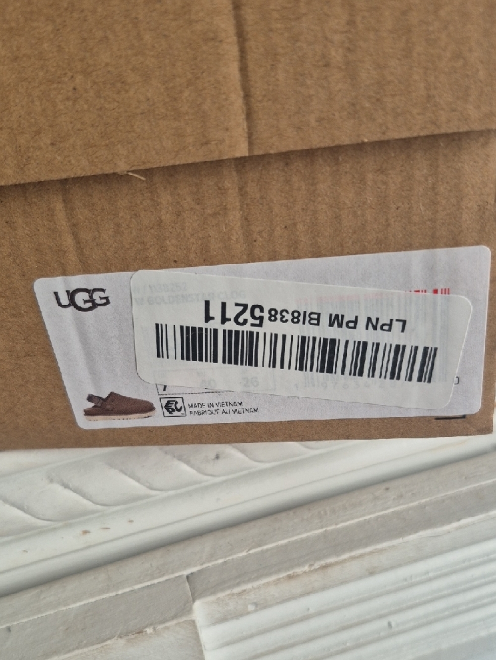 UGG Goldenstar Women's Suede Slip-On Clog in Hickory - Picture 5 of 5